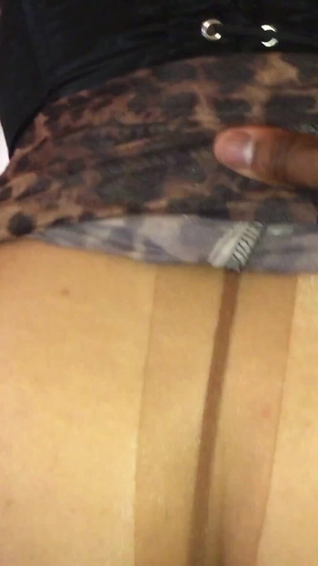 Emotional moment from "Fucking a CD while she wears shiny pantyhose"