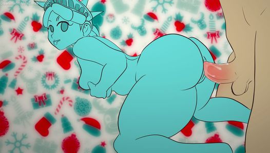 Hentai Vrijheidsbeeld 2d (tekenfilm) porno anime