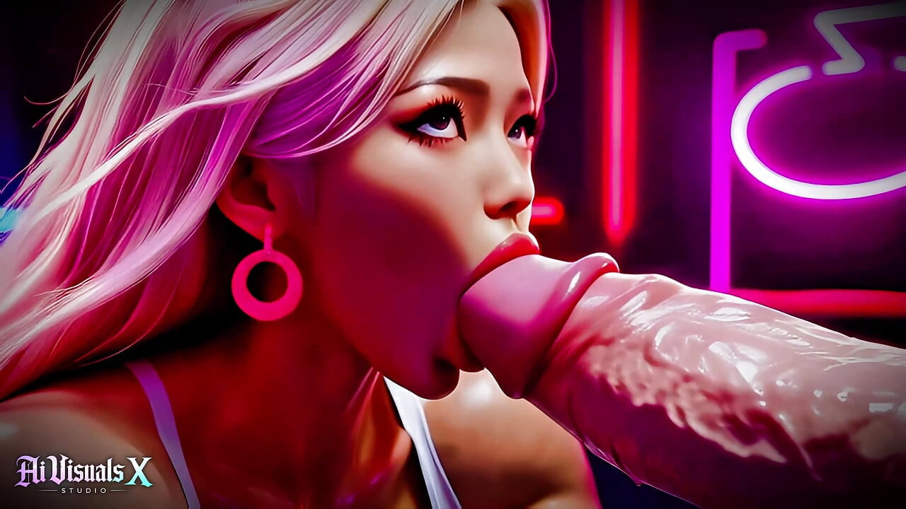 אסיאתית - קוריאנים עבים - זיון ציצים ומציצה זיון בין-גזעי - פורנו מונפש (צליל ASMR) (נוצר 4K AI)