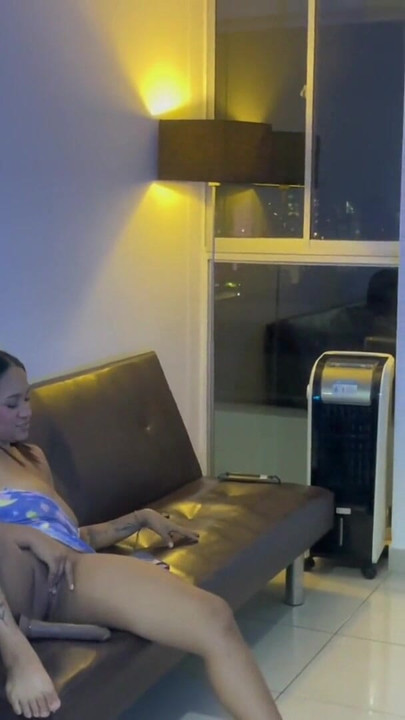 I come to visit my stepcousin's house and we end up fucking after hearing me masturbate | Clip 1