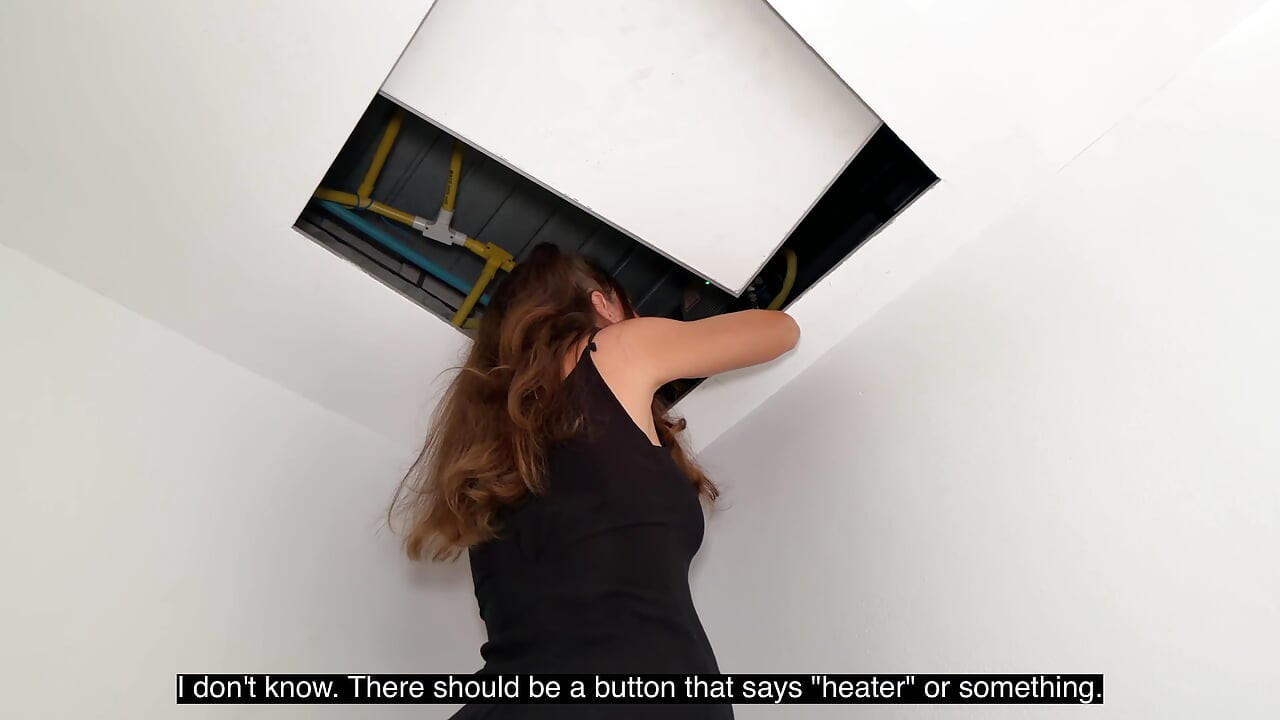 Stepbro, can you help your stepsis climb up on the wardrobe to reach heater?