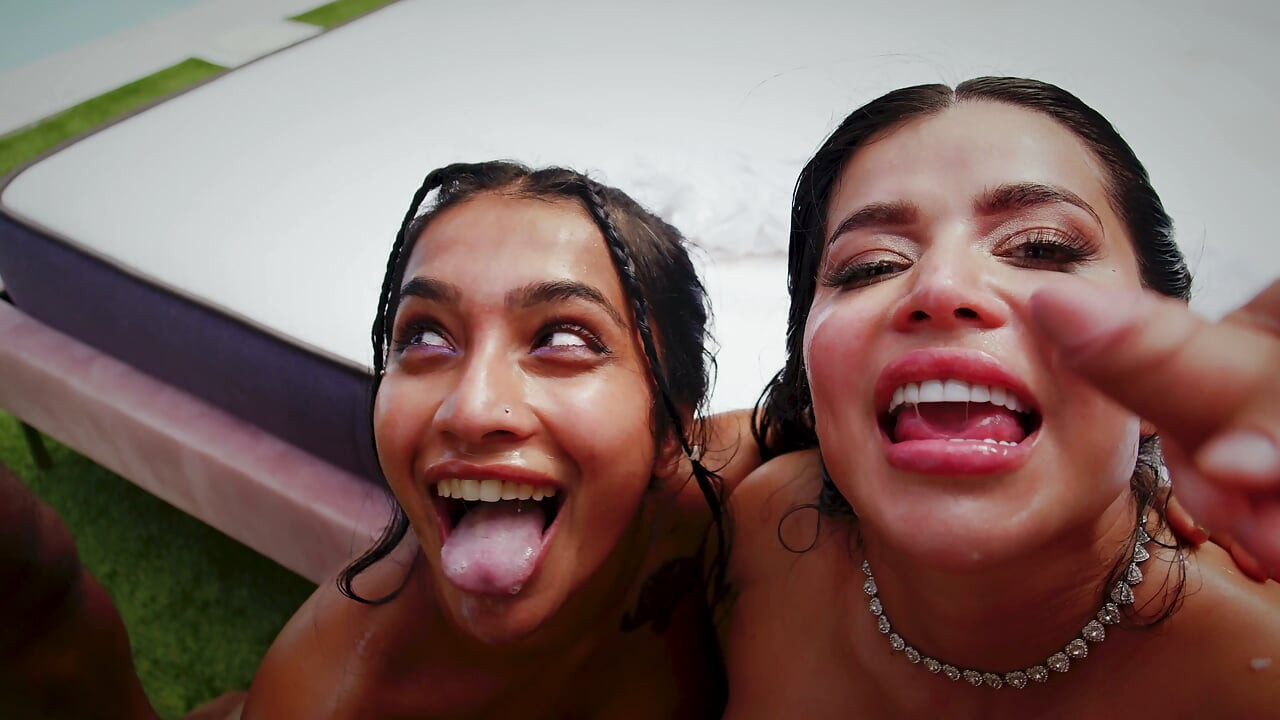 Ganbang in the Mansion to Two Ass and Huge Tits Sluts Yasmina Khan and Sara Retali