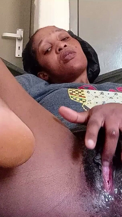 My juice pussy makes me scream fucking My self in my room  while my parents keep knocking and disturbing me | Clip 2
