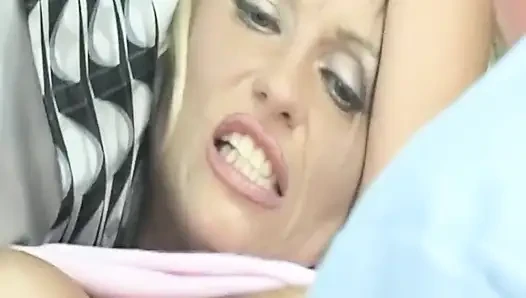 Blonde MILF Rams Massive Toys Deep During Medical Exam