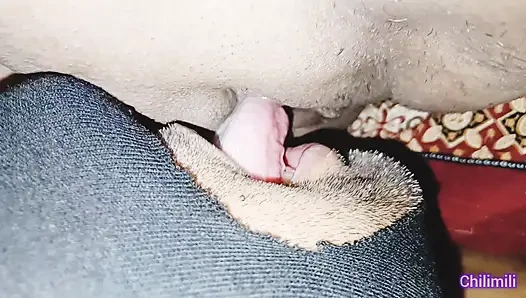 My Stepbrother Wants to lick my juice pussy Oral Sex Hindi