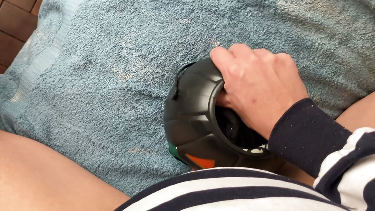 having sex with a halloween pumpkin