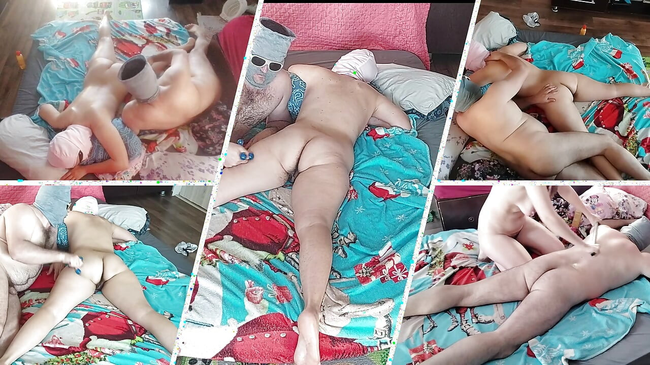 Hot foreplay with a couple, oil massage on the body.
