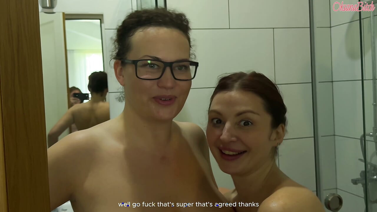 Slut Wife Oksana Katysheva and Her Husband on the Set of a Hardcore Threesome with Hot Lelya Mult!