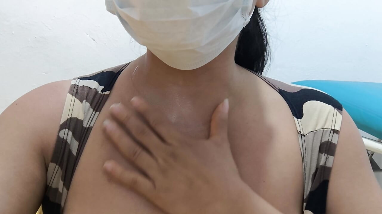 Hot Latina with big tits!! She touched my tits very sexily and caressed my brown vagina