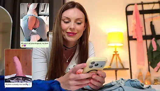 У меня дырка на джинсах! Помоги мне и трахни меня в анал