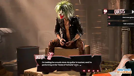 Секс, Грех и Рок-н-ролл, геймплей, часть 1 - Авария в ван, остановка мотеля и странное новое начало