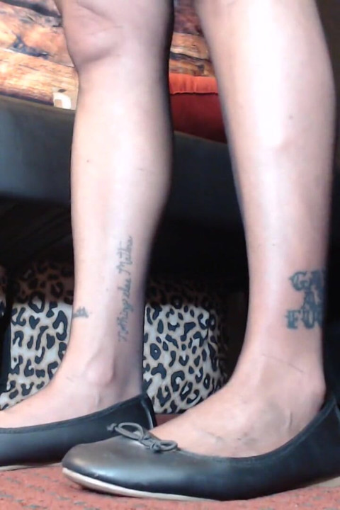 ShoePlay crossed legs ballet flats