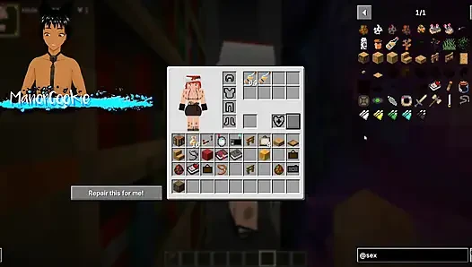 Minecraft Sexcraft The Jenny Mod  - Seeing what Cassie has to offer with her massive tits