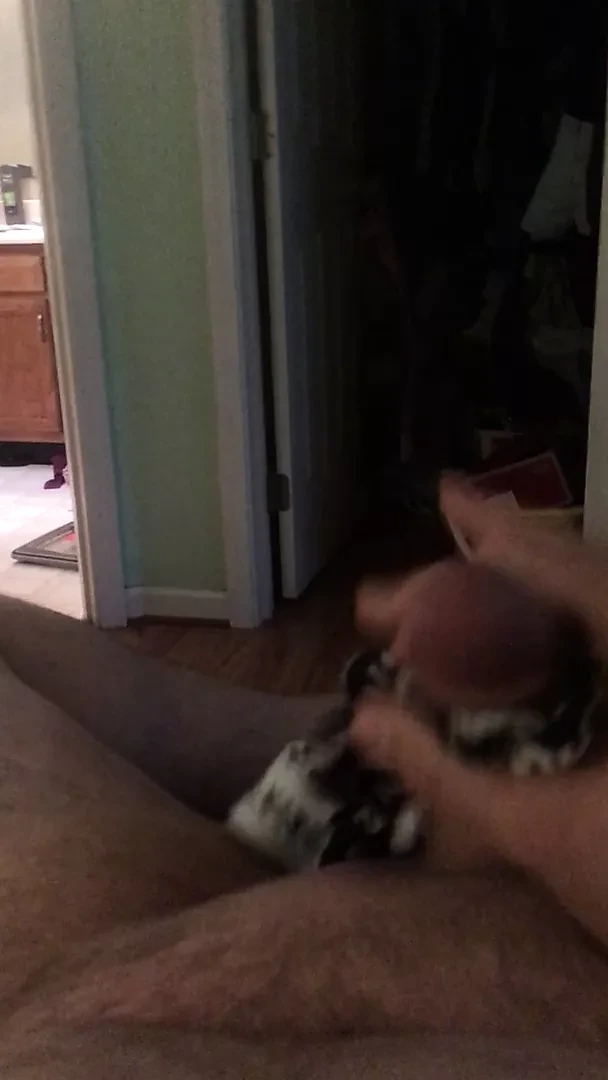 Jack off dirty gym panty with cum