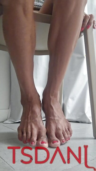 At Home, Showing My Feet by Voice, I Think About When It Will Be Wonderful to Suck Them All at Night