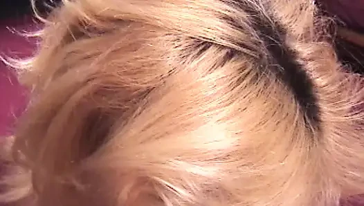 2 Blonde Babes Sharing One Loaded Pecker