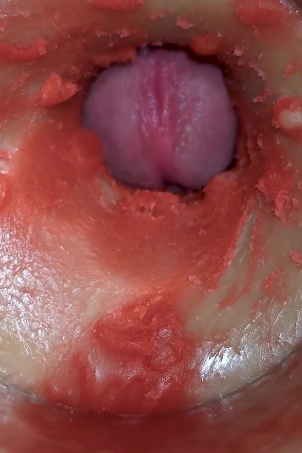 Camera Inside Deep Pussy Captures Huge Ejaculation of Sperm 4K