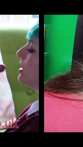 Iconic moment from "The Great British Blowjob Race - Round 6"