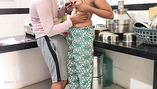 Komal wasn't cooking kitchen food, she was fucked from behind.