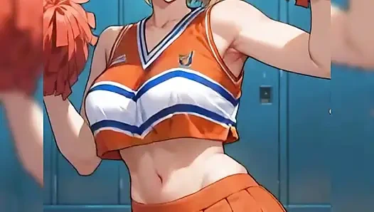 What big tits my girlfriend the cheerleader has, I fuck her after a game at her university