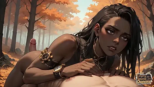 Насладись оральным удовольствием со грязной мега-шлюшкой в осеннем лесу. Это был мой первый раз, когда я связываюсь без презерватива