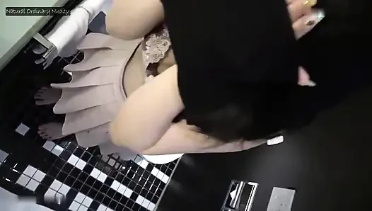 Petite idol schönheit enthüllt hotelfenster backshot creampie-finish unzensiert