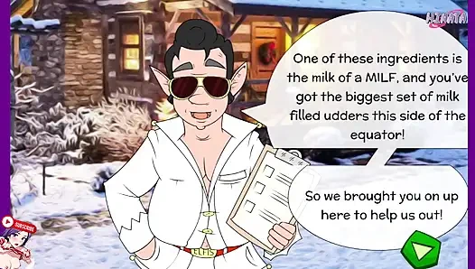 Fantasi seksual sebelum Natal. Perjalanan ke Kutub Utara untuk diperas. Parodi