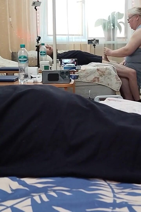 Blowjob and Dick Jerking From Mother-in-law