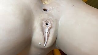 Sperma anaal poesje siliconen pop