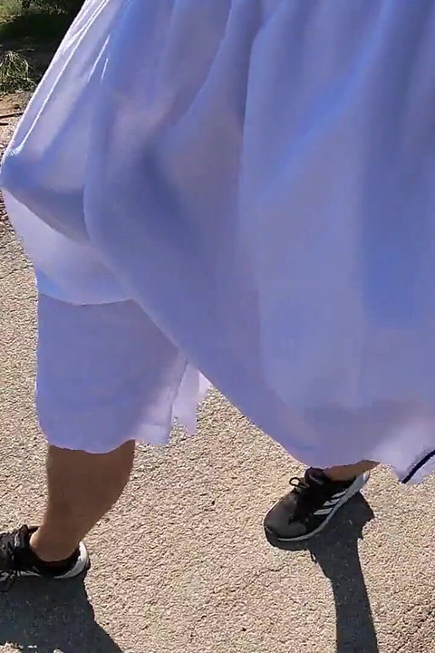 Flashing My Boner in See Thru Basketball Shorts for the Cyclists and Runners