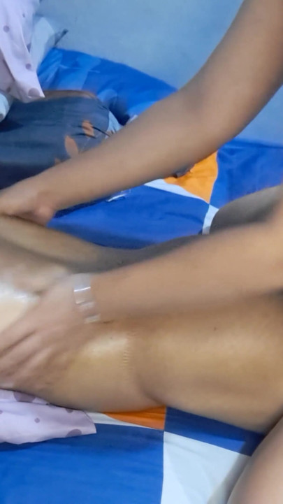 Intimate massage by my wife | Clip 1