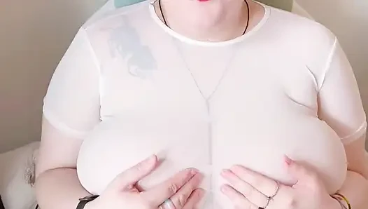 POV Roleplay Flashing Giant Tits While You Play a Game