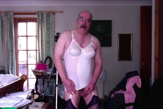 wanking in girdle