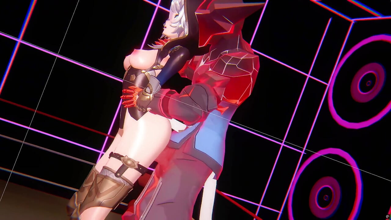 崩壊スターレール - 欲求不満のサイファー BBCセックス - 3D変態アニメーション