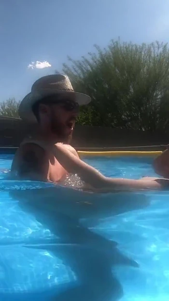 Jaw-dropping moment from "Pregnant Sex in the Pool Outside"