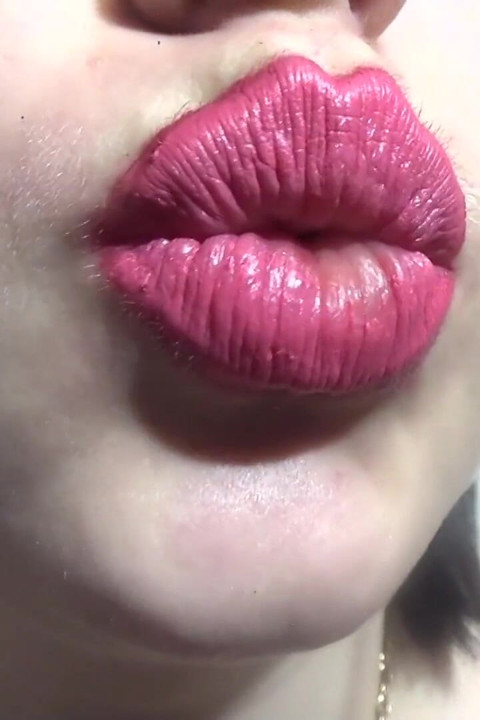Morango rosa lábios joi