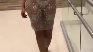 hot babe in sexy dress
