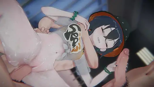 =Zenless Zone Zero= Belle's "BANNED TAPE": Bondage & POV Sandwich DP (Summer Skies)