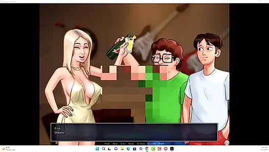 SummerTime Saga - Йоханнес и Эрик наблюдали За Иванкой, Iwanka сделал Йоханнесу минет перед камерой