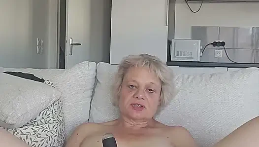 Mit Meinem Weit Geöffneten Vibrator Spiele Ich Mit Meinem Vibrator, Bis Ich Zum Orgasmus Bin