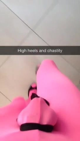 Chastity and heels