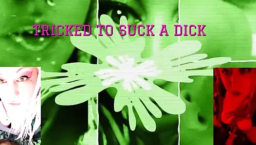 Tricks dich aus, um den schwanz ihrer transen-freundin zu lutschen