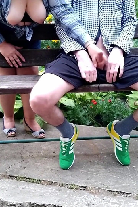 Stepmom's Saggy Tits in a Park