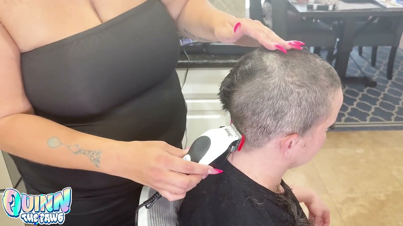 Shaving Quinn's Head