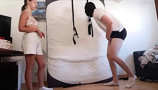 Ballbusting di Transparenter Unterwsche