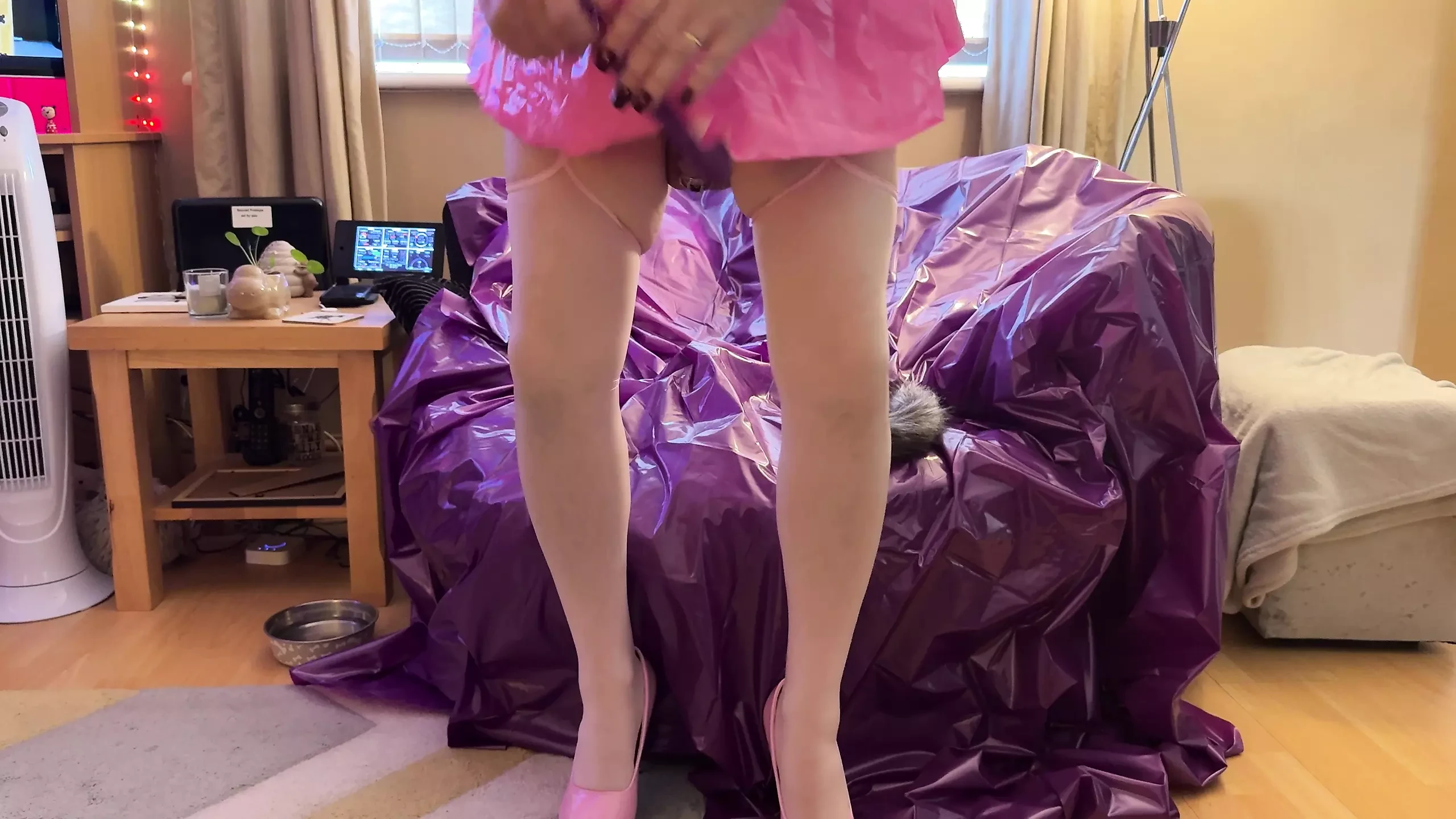 CD Lacy-Rose Pink PVC Bimbo