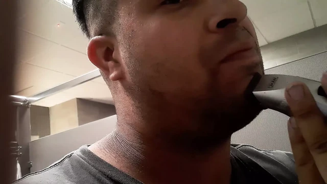 Cutting my hair at the gym
