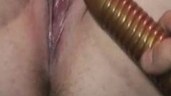 Amateur Wife playing with a vibrator, nice orgasm