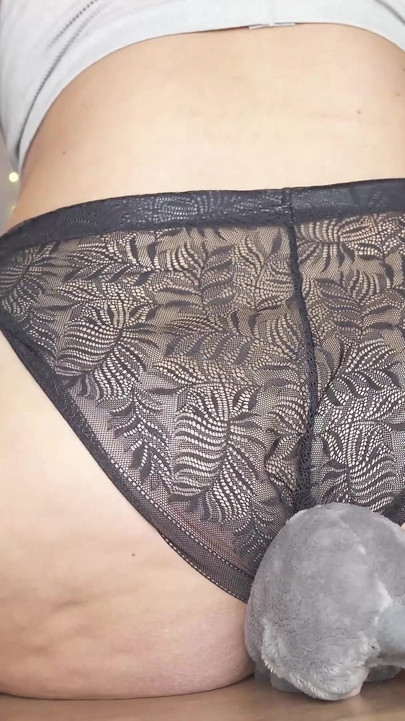 Squeezed Under Giantess Babysitter's Big Smelly Ass