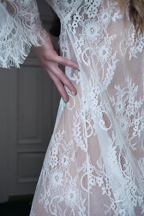 Josie Like White Angel with Naked Breasts